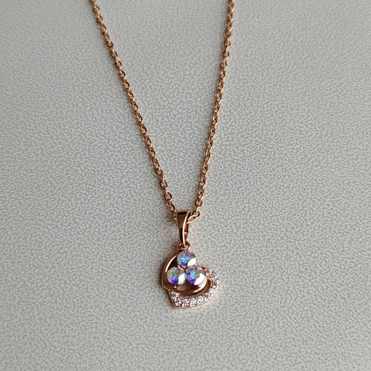 Collar Corazón Tornasolado Alegría