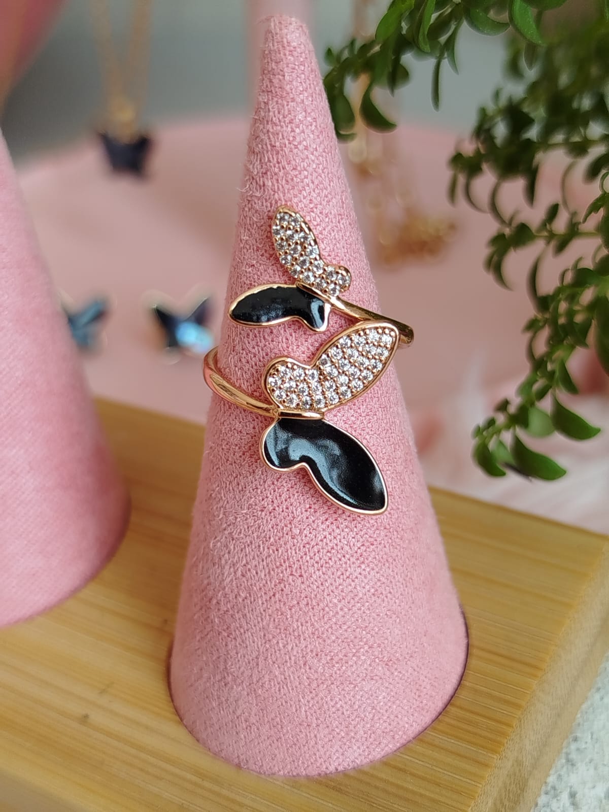 Anillo Butterfly Black