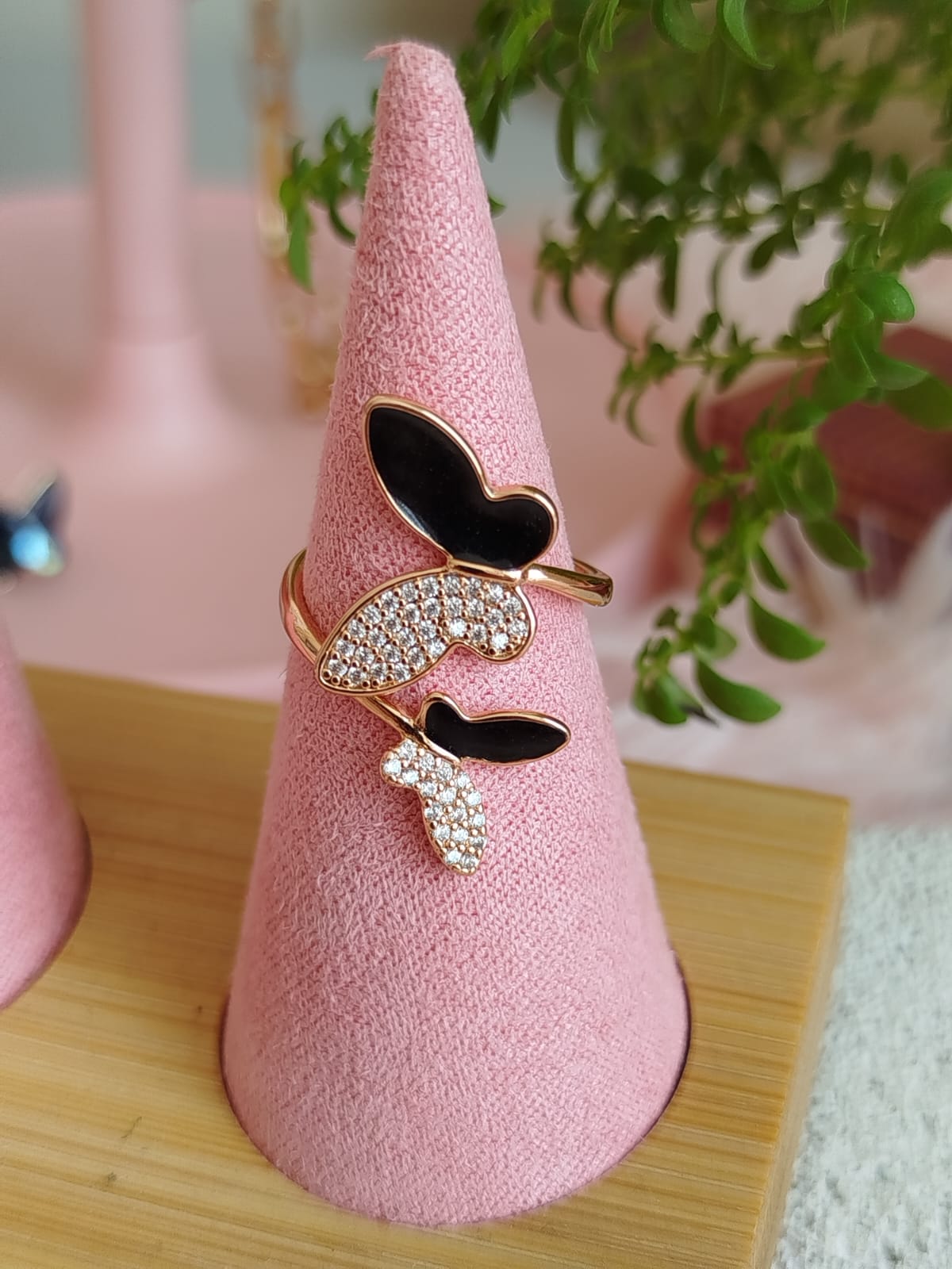 Anillo Butterfly Black