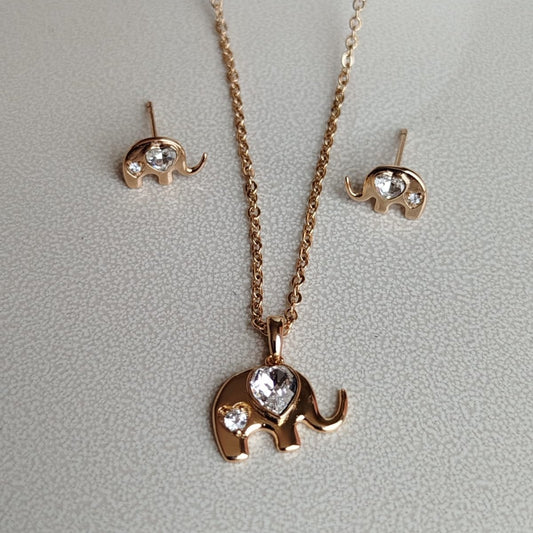 Collar Elefante Amor Blanco