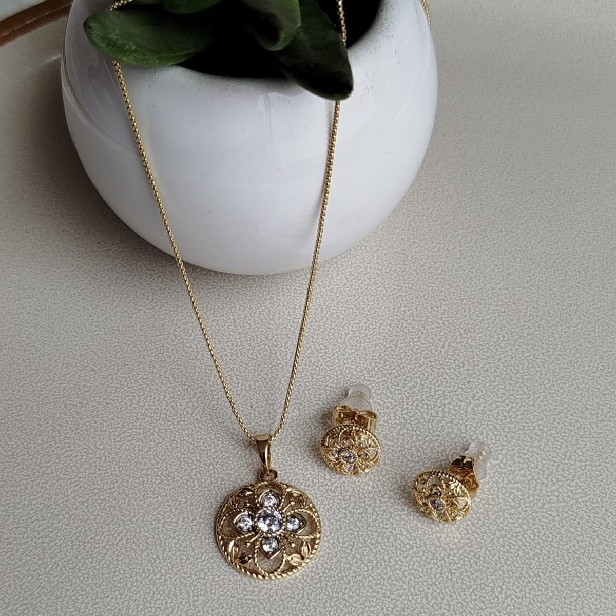 Collar Universo Floral Vintage